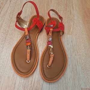 ALDO Stylish Brown and Red Women's Sandals